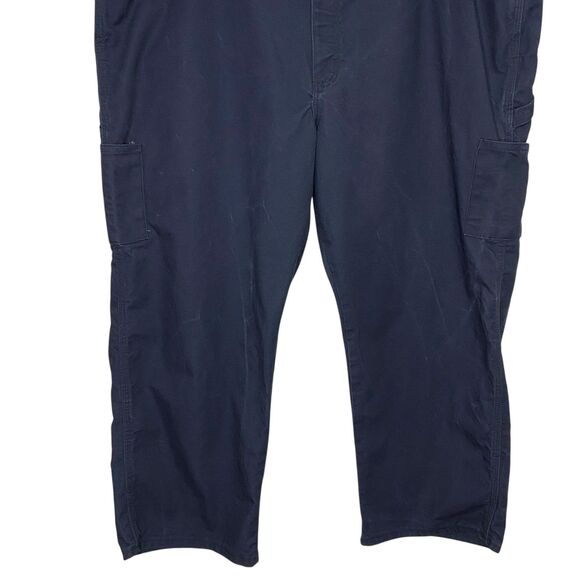 Bulwark FR Flame Resistant Pants Mens 49x28 (Tag 50) Navy Blue Work Utility - Picture 6 of 16
